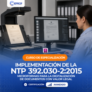 IMPLEMENTACIÓN DE LA NTP 392.030-2:2015 MICROFORMAS PARA LA DIGITALIZACIÓN DE DOCUMENTOS CON VALOR LEGAL